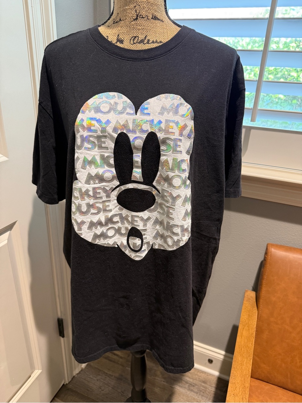 Disney Holographic Mickey Graphic Unisex Tee